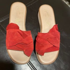 Super Chic Red Seychelles Slides Made in Italy